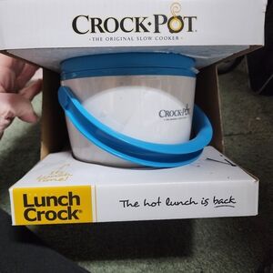Crock-Pot Lunch Crock Food Warmer - Blue and White